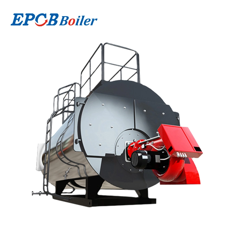 Natural Gas Fired Package Type Smoke Tube Three Pass 6thp Steam Boiler for Textile Industry